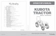OPERATOR'S MANUAL - kubota.com.au·B3150SU.pdf · KUBOTA Corporation is ··· Since its inception in 1890, KUBOTA Corporation has grown to rank as one of the major firms in Japan.