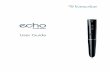 Echo Smartpen User Guide - Livescribe · ECHO SMARTPEN USER GUIDE. 3. When you are finished using your smartpen, press the Power button again to turn it off. CHARGING AN ECHO SMARTPEN