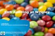 EHS Auditing at Wrigley - c.ymcdn.com · solutions that change the way we care for ourselves and the natural world, ... CONFIDENTIAL – Property of Wm. Wrigley Jr. Company, a subsidiary