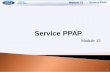 Service PPAP · Know when a PPAP is required Understand which parts require PPAP Understand Ford Customer Service Division expectations related to PPAP Online PPAP submission tool