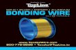 Find it Fast - TopLine · 2 info@TopLine.tv Tel 1-800-776-9888 Find it Fast  GSA Series Gold Au (4N) Bonding Wire Page 4~5 GLD Series Gold Au (4N) High Performance Wedge
