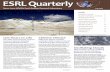 ESRL Quarterly · ESRL Quarterly Fall 2010 Inside ... with ESRL’s Global Monitoring Division for ... August and running hurricane forecast experiments by the end of that month,