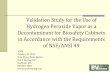 Validation Study for the Use of Hydrogen Peroxide Vapor as ... · Establish target VHP concentration and identify VHP monitoring location ...
