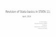 Introduction to STATA - unescap.org · •  • Covers data management, graphics and programming . Stata 11 Interface . Datasets used in this illustration