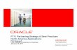 FY11 Partnering Strategy & Best Practices North America ...oraclepartnerevent.com/2010/healthcare-partner-summit/files/2 FY11...Demantra 7.3 Oracle Content Management Oracle Enterprise