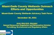 Miami-Dade County Wetlands Outreach Efforts and Opportunities · Miami-Dade County Wetlands Outreach Efforts and Opportunities Miami-Dade County Wetlands Advisory Task Force November