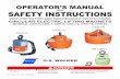 OPERATOR’S MANUAL SAFETY INSTRUCTIONS - Walker … ir remo… · 3 O.S. Walker Inc., CER Lift Magnet SAFETY INSTRUCTIONS GENERAL SAFETY RULES Danger always exists when loads are