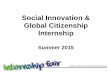Social Innovation & Global Citizenship Internship summer/SIGC... · 2017-06-05 · of full-time HKU undergraduates in the Faculty’s experiential learning ... Course Code. SI 2.