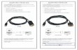 DisplayPort Male to VGA Male Cable DisplayPort Male to DVI … · DisplayPort Male to HDMIF Cable with HDMI Male to Male Coupler The Extron ® DP-HDMIF/6 is a six-foot long cable
