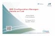 IMS Configuration Manager: Hands-on Lab - SHARE€¦ · IMS Configuration Manager: Hands-on Lab James Martin Fundi Software 12-August-2013 Session 14004