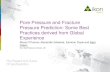 Pore Pressure and Fracture Pressure Prediction: … · Pore Pressure and Fracture Pressure Prediction: Some Best Practices derived from Global Experience Steve O’Connor, Alexander