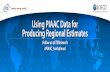 Using PIAAC Data for Producing Regional Estimates … · 2016-05-19 · Using PIAAC Data for Producing Regional Estimates Follow us @ETSResearch #PIAAC ... ¥The importance of SAE