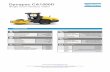Dynapac CA1500D - Anderson Equip · Dynapac CA1500D Single drum vibratory rollers Technical data Dimensions € A. Wheelbase 2,690 mm € B1. Width, front 1,866 mm € B2. Width,