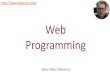 Web Programming Overview - halvorsen.blog · • ASP.NET (Programming Language: C#, IDE: Visual Studio) ... • ASP.NET Web Forms are very similar to standard Win Forms that you are