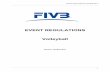 EVENT REGULATIONS Volleyball - Fédération … · 2017-07-26 · EVENT REGULATIONS Volleyball Version: 05 May 2017. ... 80 CONSIDERATION FROM HOST BROADCASTER ... (advertising around