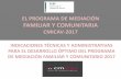 EL PROGRAMA DE MEDIACIÓN FAMILIAR Y ... - mediacion… · el programa de mediaciÓn familiar y comunitaria cmicav-2017 indicaciones tÉcnicas y administrativas para el desarrollo