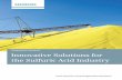 Compression Solutions Innovative Solutions for the ... ·  Innovative Solutions for the Sulfuric Acid Industry Compression Solutions