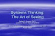 Systems Thinking: The Art of Seeing · Systems Thinking: The Art of Seeing Robert J. Monson, ... you must act on the system as a whole. ... Proper goal definition and setting