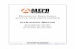 Photoelectric Beam Sensor ACTIVE INFRARED … · ALEPH INTERNATIONAL CORPORATION Phone: (800) 423-5622 Fax: (818) 365-7274  info@aleph-usa.com Photoelectric Beam Sensor