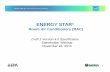 Room Air Conditioners (RAC) - Energy Star STAR Draft 1... · Room Air Conditioners (RAC) ... Ryan Fogle, D&R International ... final and validated ENERGY STAR Test Method for Room