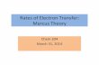 Rates&of&Electron&Transfer:& Marcus&Theory&butane.chem.uiuc.edu/murphycj/chem204spring2014/slides/2014/March... · Rudolph A Marcus: “Marcus Theory” Professor, ... G. L. Gloss
