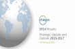 2014 Results Strategic Update and Outlook 2015-2017³n con inversores/Documentos... · 2014 highlights New Regulatory Framework Regulatory period 2014-2020 Transparent, sustainable,