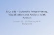 ESCI 386 Scientific Programming, Visualization and ...snowball.millersville.edu/~adecaria/ESCI386P/esci386-lesson11... · ESCI 386 – Scientific Programming, Visualization and Analysis