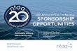 20th Annual NFDA Conference SPONSORSHIP OPPORTUNITIES · builders, surveyors and state ... challenges facing all facets of the ... Sponsorship opportunities for the 2017 National