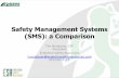 SMS A Comparison - ISEM · OHSMS Evolution ISO 9001 OSHA VPP Program 14001 BS 8800 OHSAS 18001 ILO OSH/2001 ANSI Z10 1979 1987 1996 1996 1999 2001 2005 1976 International Safety ...
