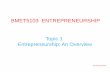 What’s Your Story - WordPress.com · BMET5103 ENTREPRENEURSHIP. Content 1.1 Entrepreneurship in Malaysia 1.1.1 Entrepreneurship: The Rising 1.1.2 Emerging Industries 1.2 The Global