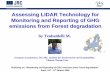Assessing LIDAR Technology for Monitoring and Reporting … - Teobaldelli Assessing... · Assessing LIDAR Technology for Monitoring and Reporting of GHG emissions from Forest degradation