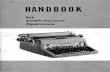 Handbook for Smith-Corona Operators - Xavier …site.xavier.edu/polt/typewriters/SmithCoronaModel88Manual.pdf · "Railroad Manila" is cheap and is used extensively for office copies.