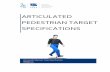 ARTICULATED PEDESTRIAN TARGET … · crossing pedestrian whereas arm movement seems to be subordinated. Arm movement is necessarily not a characteristic of human while walking/running.