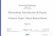 Bloomberg: Introduction & Equity Finance Topic: Share ...sundance.kaist.ac.kr/download/Kgsm2016fall_FMB552EB/note4w2016_… · Bloomberg: Introduction & Equity Finance Topic: Share