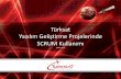 Türksat Yazılım Geliştirme Projelerinde SCRUM Kullanımı · SCRUM • Scrum Kılavuzu (Scrum’ın Tanımlayıcı Kılavuzu: Oyunun Kuralları) – Scrum, kiilerin, mümkün