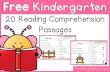 Kindergarten 20 Reading Comprehension Passages - …digitalassessmenttoolkit.weebly.com/uploads/8/7/1/2/87123398/free... · Name: _____ Reading Comprehension I like to pick apples.