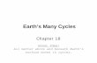 Earth’s Many Cycles - George Mason Universityphysics.gmu.edu/~hgeller/HONORS227/227f08Chptr18a.pdf · Earth’s Many Cycles Chapter 18 ... iClicker Question • The Earth’s cycles