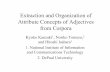 Extraction and Organization of Attribute Concepts … · Extraction and Organization of Attribute Concepts of ... If we can obtain attribute concepts of adjectives from ... We made