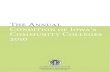 The Annual Condition of Iowa's Community Colleges … · Title Page i The Annual Condition of Iowa’s Community Colleges 2010 Iowa Department of Education Division of Community Colleges