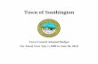 Town of Southington - Home - Southington, CT · Town of Southington ... 1Budget & Mill Rate 10 Year History 92-193. ... As presented, the one-time cost of relocation would be $223,000