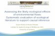 Assessing the likely ecological effects of environmental ... · causality in environmental science. eWater Cooperative Research Centre, Canberra. (Available from: ... Causal criterion