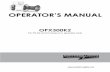 OPERATOR’S MANUAL - Northern Lights · OPERATOR’S MANUAL OPX300K2 For PX-K2 and C2 series A.C. generator ends