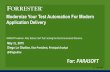 Modernize Your Test Automation For Modern Application Delivery · Modernize Your Test Automation For Modern Application Delivery PARASOFT!webinar:!Why!Testers!Can't!Test:!Solving!the!Test!Environment!Dilemma.