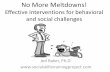 Effective Interventions for behavioral and social … · No More Meltdowns! Effective Interventions for behavioral and social challenges Jed Baker, Ph.D.
