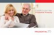 A guide to your new Prudential Annuity · A guide to your new Prudential Annuity > Thank you …for choosing Prudential to provide your pension annuity.