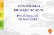 LUED e PSLE Results 24 Nov 2016 - Qihua Primary …gongshangpri.moe.edu.sg/qql/slot/u523/For Parents... · LUES orld LUED 1 st e on VALUES GSPS PSLE 2012 PSLE Results 24 Nov 2016