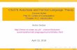 CS 275 Automata and Formal Language Theory - …csetzer/lectures/automataFormal... · CS 275 Automata and Formal Language Theory Course Notes ... list \Mathematical Problems" as 10th