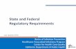 State and Federal Regulatory Requirementspublichealth.lacounty.gov/acd/presentations/2018 IP 2Day Course/13... · • Describe national, state, ... • Social Security Act (SSA) ...