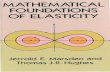 MATHEMATICAL FOUNDATIONS OF ELASTICITY - …authors.library.caltech.edu/25074/2/MFE_Front_Matter.pdf · PROBLEM BOOK IN THE THEORY OF FUNCTIONS, Konrad Knopp. (41451-5) INTRODUCTORY