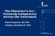 The Physician’s Arc: Visioning Competency Across the Continuum Englander ANN11-312.… · The Physician’s Arc: Visioning Competency Across the Continuum Robert Englander, MD MPH